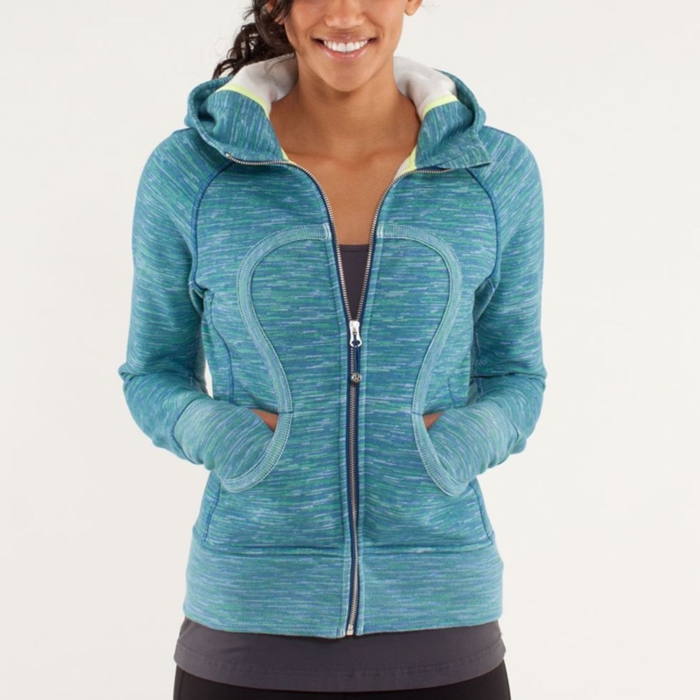 Lulu lemon wee stripe scuba hoodie green/blue
